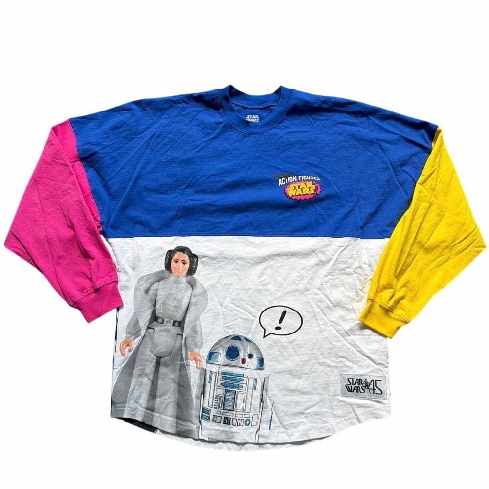 Disney D23 Expo Star Wars 45 Action Figure Spirit Jersey Shirt Women Size Medium
